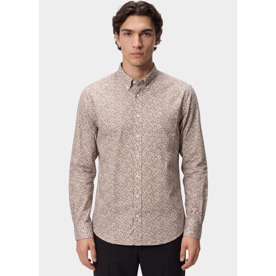 Bos Bright Blue Scotland blue overhemd heren jerome printed shirt bd ls spe26307je09sb/9901 - Image 1