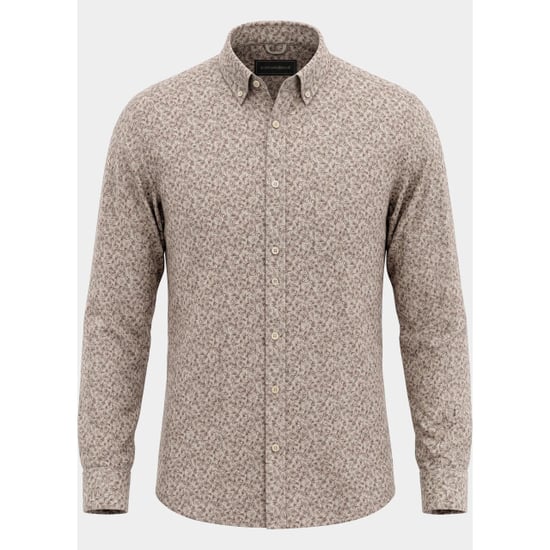 Bos Bright Blue Scotland blue overhemd heren jerome printed shirt bd ls spe26307je09sb/9901 - Image 2