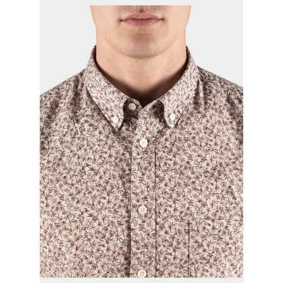 Bos Bright Blue Scotland blue overhemd heren jerome printed shirt bd ls spe26307je09sb/9901 - Image 3