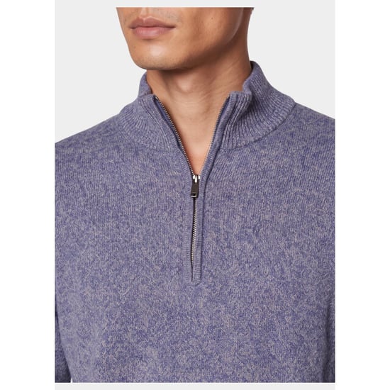 Bos Bright Blue Scotland blue half zip whitaker halfzip pullover spe26305wh22sb/4001 - Image 2