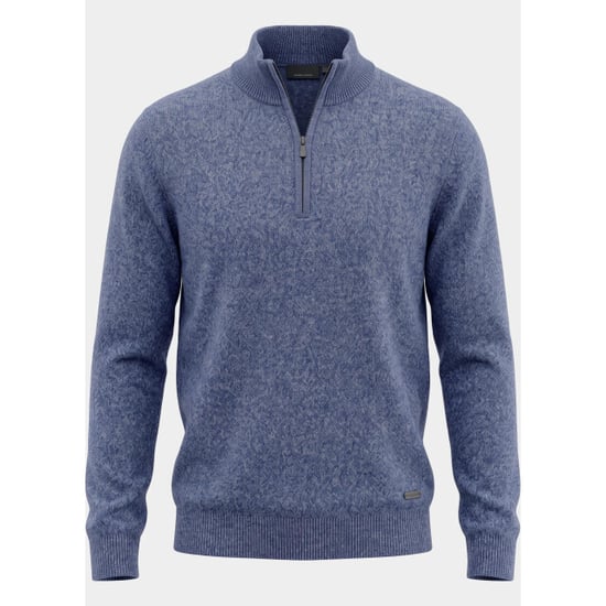 Bos Bright Blue Scotland blue half zip whitaker halfzip pullover spe26305wh22sb/4001 - Image 3