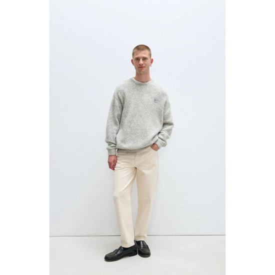 American Vintage Homme pull vitow mvito18a light grey - Image 5