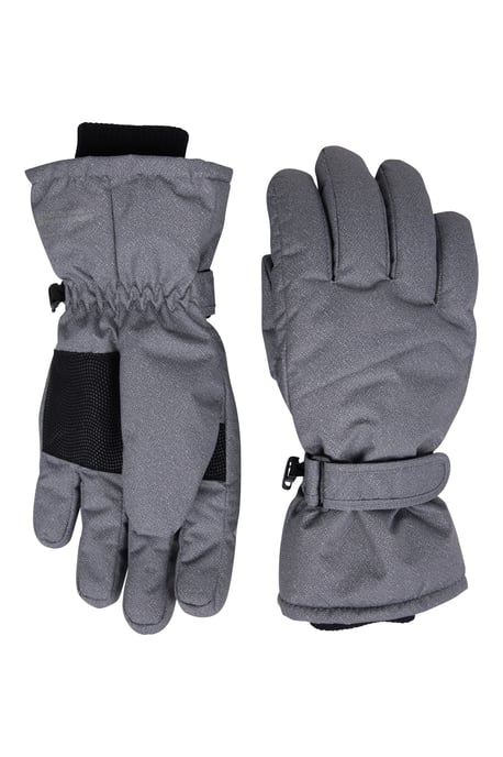 Men's Waterproof Ski Gloves Isotherm Fur Lined Warm Comfy Winter Snow Mittens Charcoal - Image 1