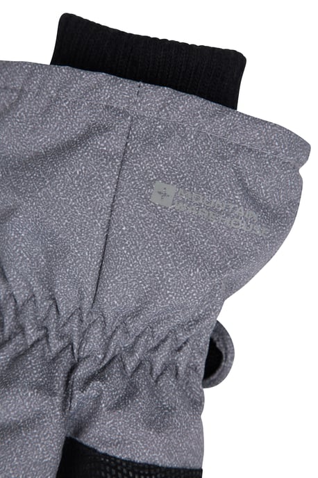 Men's Waterproof Ski Gloves Isotherm Fur Lined Warm Comfy Winter Snow Mittens Charcoal - Image 5