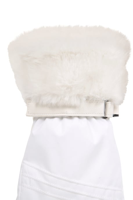 'Parallax' Women's Waterproof Ski Gloves Fleece Lined Warm Comfy Winter Mittens White - Image 4