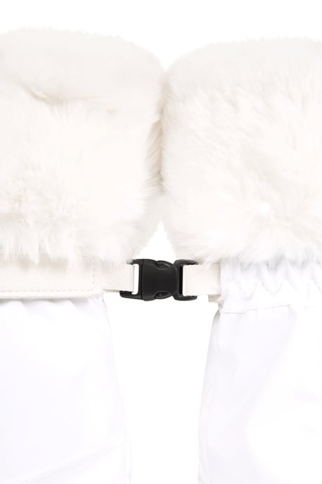 'Parallax' Women's Waterproof Ski Gloves Fleece Lined Warm Comfy Winter Mittens White - Image 6