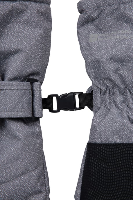 Men's Waterproof Ski Gloves Isotherm Fur Lined Warm Comfy Winter Snow Mittens Charcoal - Image 6