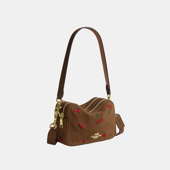 Mini Carey Crossbody Bag With Cherry Embroidery - Image 2