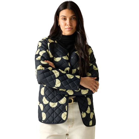 Regatta Womens/Ladies Orla Kiely Daisy Hoop Lightweight Quilted Jacket (Black) - Image 1