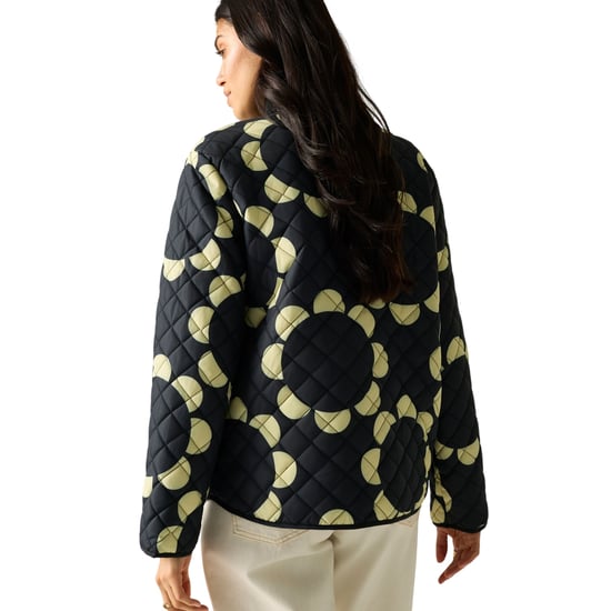 Regatta Womens/Ladies Orla Kiely Daisy Hoop Lightweight Quilted Jacket (Black) - Image 2