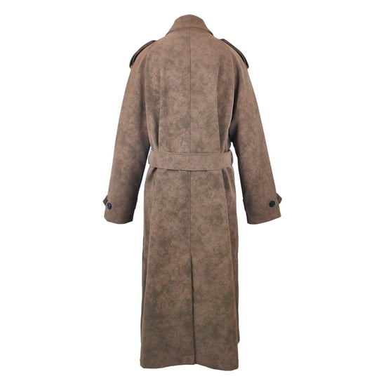 Biba Trenchcoat van kunstleer voor dames (Chocolade) - Image 3