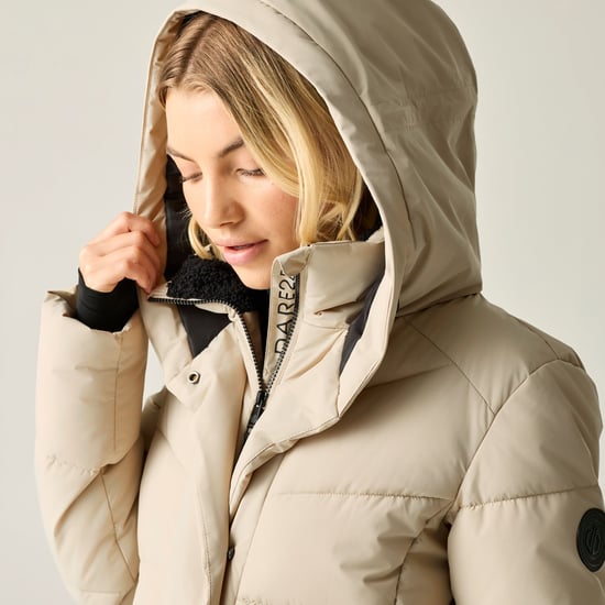 Dare 2B Womens/Ladies Lustre Padded Jacket (Egret) - Image 5