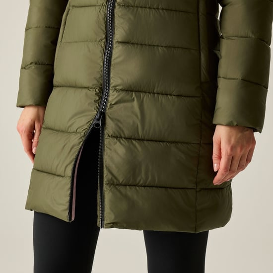 Regatta Womens/Ladies Amara Padded Jacket (Olive Night/Black) - Image 3
