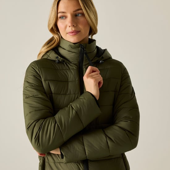 Regatta Womens/Ladies Amara Padded Jacket (Olive Night/Black) - Image 4