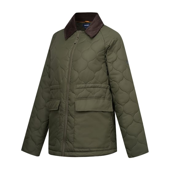 Regatta Womens/Ladies Amira Quilted Padded Jacket (Dark Khaki) - Image 3