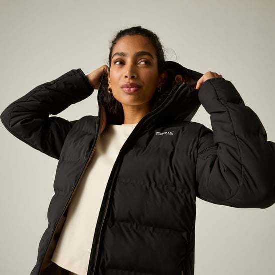 Regatta Womens/Ladies Altoro Longline Padded Jacket (Black/Mocha) - Image 6