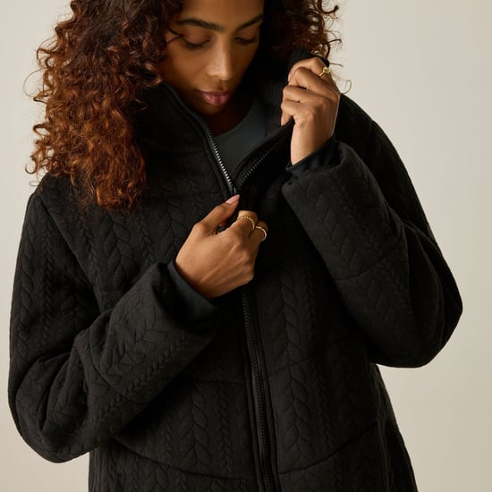 Regatta Womens/Ladies Amaryl Cable Knit Padded Jacket (Black) - Image 5