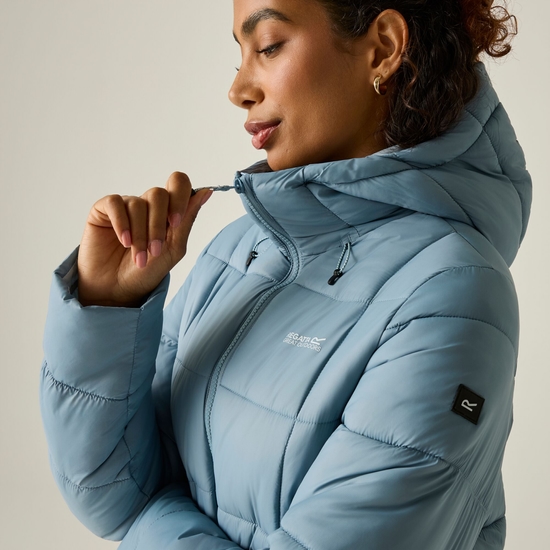Regatta Womens/Ladies Eyre Padded Jacket (Dusky Blue) - Image 6