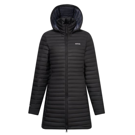 Regatta Womens/Ladies Selenar Quilted Long Jacket (Black) - Image 2