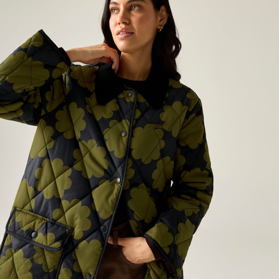 Regatta Womens/Ladies Sun Daisy Quilted Mid Length Jacket (Olive) - Image 4