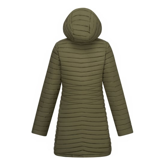 Regatta Womens/Ladies Selenar Quilted Long Jacket (Olive Night) - Image 2