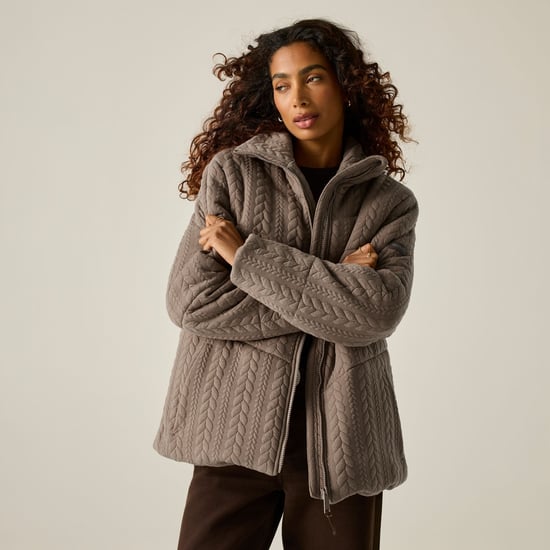 Regatta Womens/Ladies Amaryl Cable Knit Padded Jacket (Mocha) - Image 5