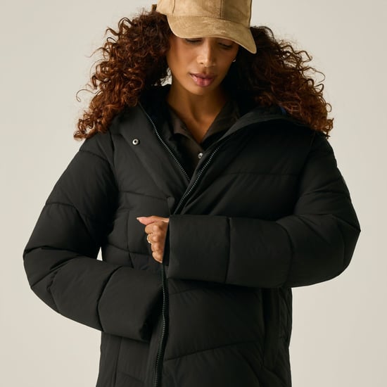 Regatta Womens/Ladies Eloria Long Length Padded Jacket (Black) - Image 4
