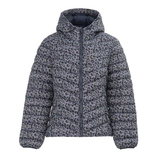 SoulCal Womens/Ladies Bubble Animal Print Nylon Puffer Jacket (Grey) - Image 1