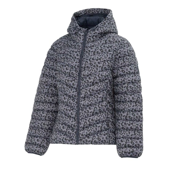 SoulCal Womens/Ladies Bubble Animal Print Nylon Puffer Jacket (Grey) - Image 3