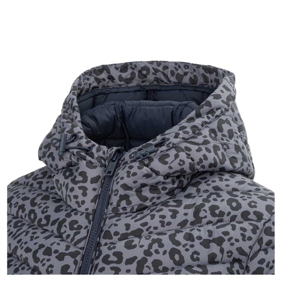 SoulCal Womens/Ladies Bubble Animal Print Nylon Puffer Jacket (Grey) - Image 4