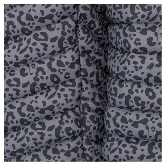 SoulCal Womens/Ladies Bubble Animal Print Nylon Puffer Jacket (Grey) - Image 5