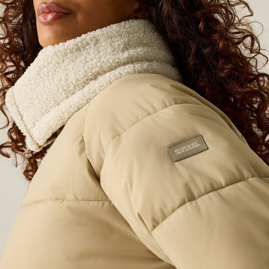 Regatta Womens/Ladies Kayana Padded Jacket (Barleycorn/Light Vanilla) - Image 6