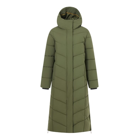 Regatta Womens/Ladies Eloria Long Length Padded Jacket (Dark Khaki) - Image 1