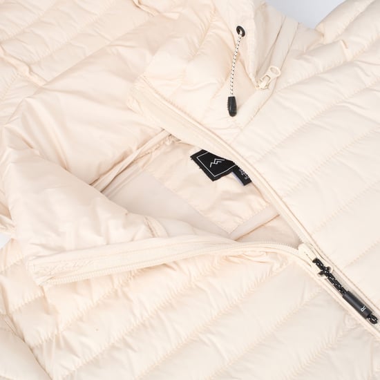 Regatta Womens/Ladies Selenar Quilted Long Jacket (Light Vanilla) - Image 5