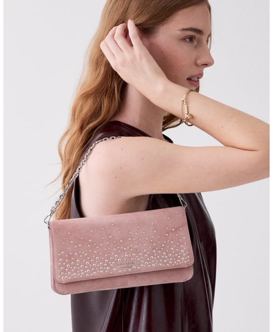 Ivy Studded Suede Crossbody Bag - Image 2