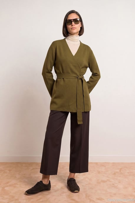 Dames Acryl Wolmix Cardigan - Image 2