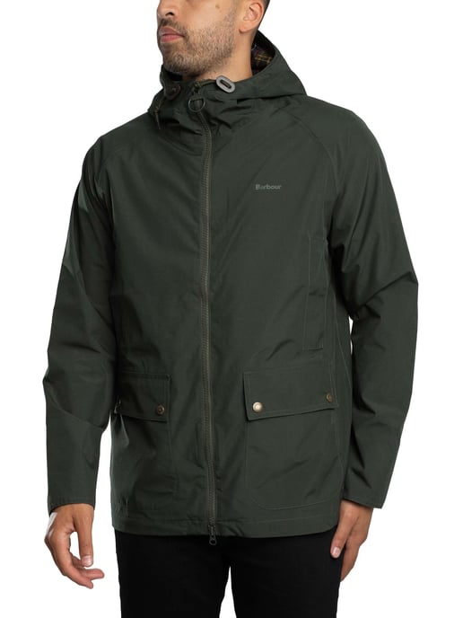 Barbour Domus Waterdichte Jas Met Capuchon, Groen - Image 2