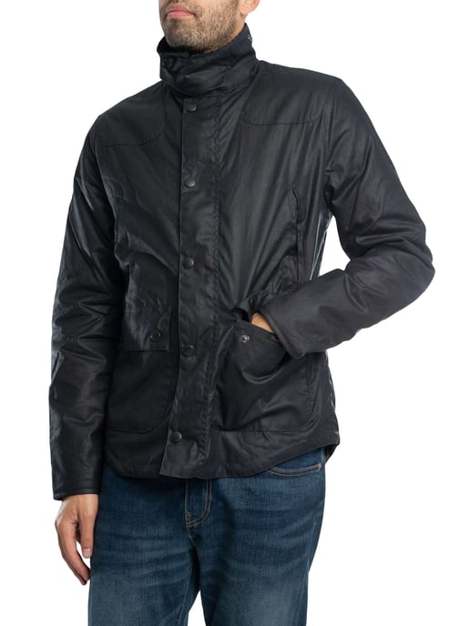 Barbour Reelin Wax Jas, Blauw - Image 2