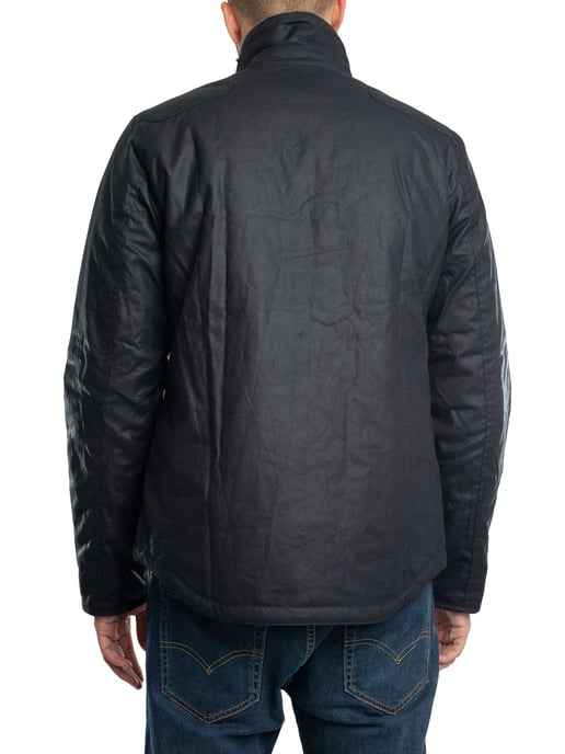 Barbour Reelin Wax Jas, Blauw - Image 3