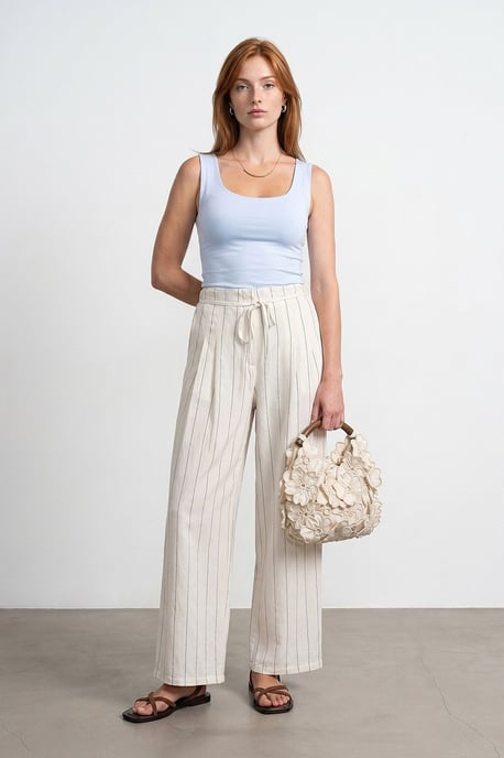 Mouwloze Blouse met Vierkante Halslijn in Slank Model - Image 4