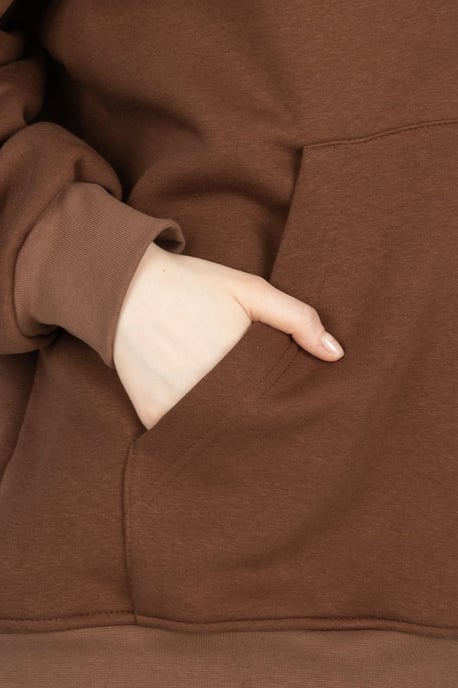 Överdimensionerad hoodie med kenguruficka - Image 5