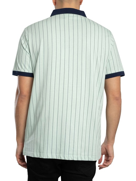 Fila BB1 Classic Vintage Gestreept Poloshirt, Groen - Image 3
