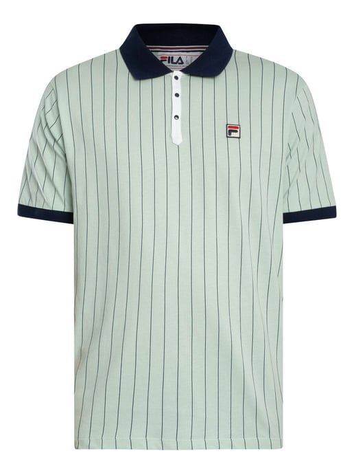 Fila BB1 Classic Vintage Gestreept Poloshirt, Groen - Image 5