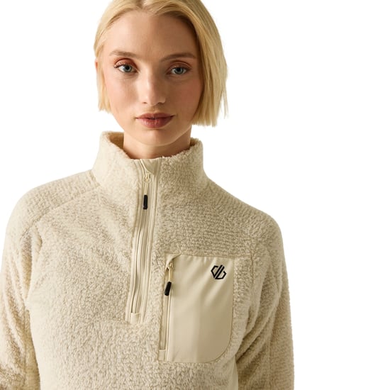 Dare 2B Levitate technisch fleecejack met halve rits voor dames (Amandelmelk) - Image 6