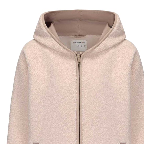 SoulCal Womens/Ladies Relaxed Fit Fleece Jacket (Beige) - Image 3