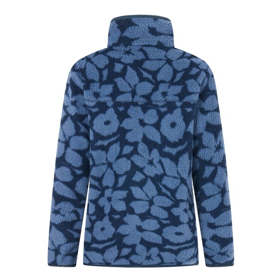 Regatta Frankie Shadow Flower Borg fleecejas met halve rits voor dames (Marine) - Image 3
