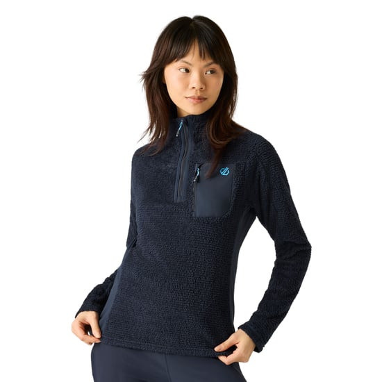 Dare 2B Levitate technisch fleecejack met halve rits voor dames (Marine) - Image 1