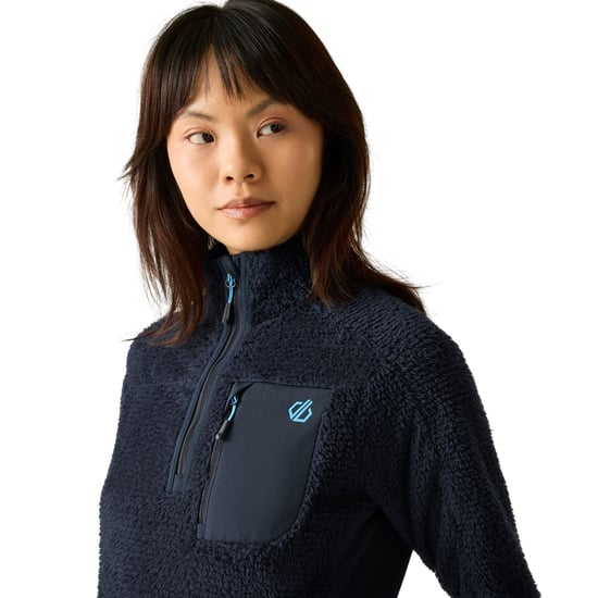 Dare 2B Levitate technisch fleecejack met halve rits voor dames (Marine) - Image 6