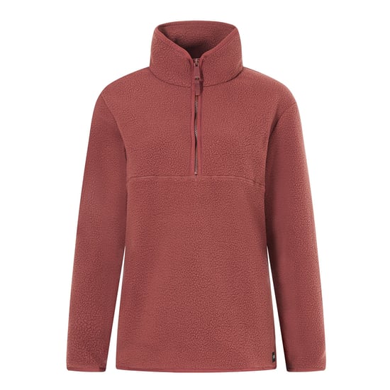 Regatta Womens/Ladies Frankie Borg Half Zip Fleece (Dark Cherry) - Image 1