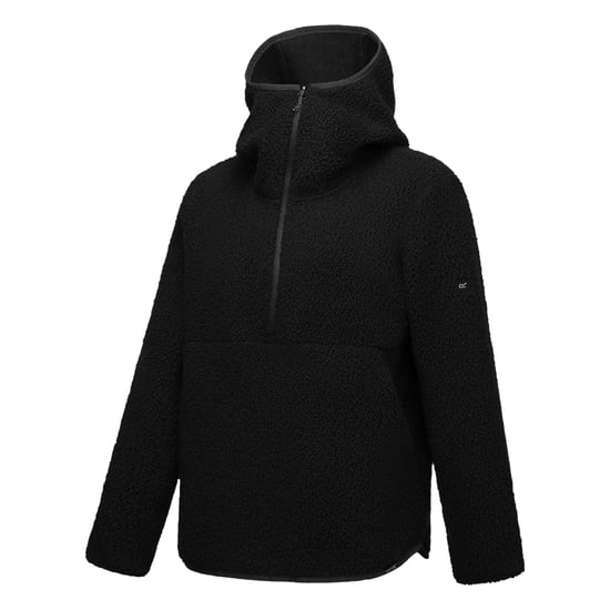 Regatta Elindra waterafstotende fleece met halve rits voor dames (Zwart) - Image 3